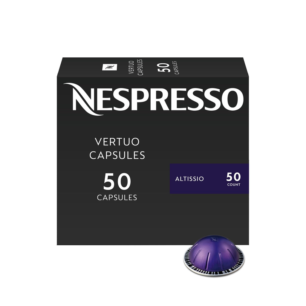 Nespresso Vertuo, Altissio, Medium Roast, 50-Count Espresso Pods