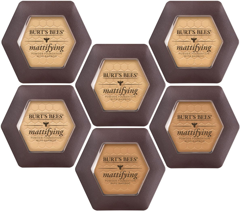 Burt’s Bees 100% Natural Mattifying Powder Foundation, Bamboo, 8.5g