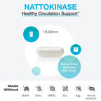 XYMOGEN Nattokinase - Cardiovascular & Vascular Wellness Support - 100 mg Nattokinase - Enzyme Formula - Vegan & Non-GMO - 60 Capsules