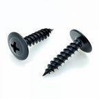 BCP Fasteners #8 x 3/4", 500 Qty Phillips Small Black Modified Truss Head Screws, Deep Thread Sharp Point, Carbon Steel Black Phosphate Coated Self-Tapping Screws for Wood & Metal (BCP1108)
