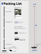 GLOWRIUM Vertical Grow Light for Indoor Plants, 60in LED Standing Lamp