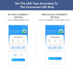 BTF-LIGHTING SP630E Bluetooth Controllers 4 Zones 2.4GHz RF RB4 Remote Kit Support FCOB COB SMD PWM RGBCCT RGBWW LED Strip DC5V DC12V DC24V