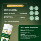 Beelife Green Propolis Capsules- 100% Brazilian Green Propolis - Immune Support & Antioxidant Booster- Certified ISO 22000, Kosher -Bee Propolis supplements capsules- Propolis Extract (60 Days Supply)