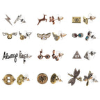 Harry Potter Hogwarts Symbols Zinc Alloy Earrings Set for Women