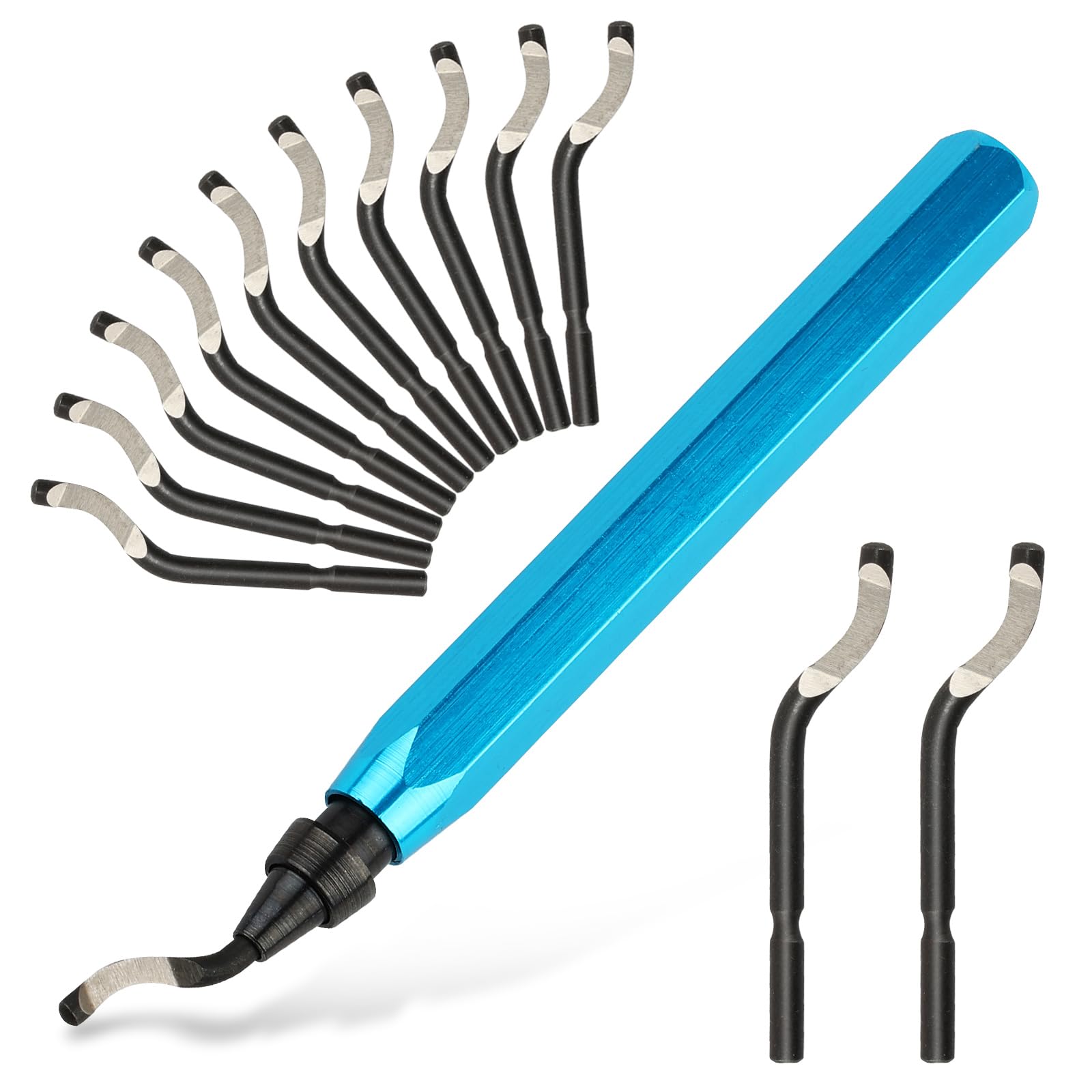 Deburring Tool with 12 HSS Blades for Metal Resin PVC 3D Print