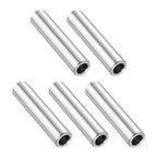 uxcell 5 Pcs Stainless Steel Spacer 5/16" Bore x 1/2" OD x 2" Length Screw Bushing Plain Finish Round Metal Spacer for 5/16" Screws Bolts and Rods