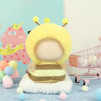 HiOKOU Clothes for labubu17cm Accessories Suit Cute Clothes for Doll Dress up Animal Style Outfits (NO Doll)(Bee)