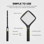 mafiti 2 in 1 Electric Fly Swatter Rechargeable with Flashlight Mosquito Zapper Bug Zapper Racket Fly Killer Indoor Outdoor
