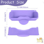 Portable Hair Washing Station Set,Silicone Hair Washing Station for Kids,ChildrenTeens,Sink or Bathtub Shampoo Buddy, Attached Shampoo Brush and Baby Bath Rinse Cup （Relaxing Hair Washing）