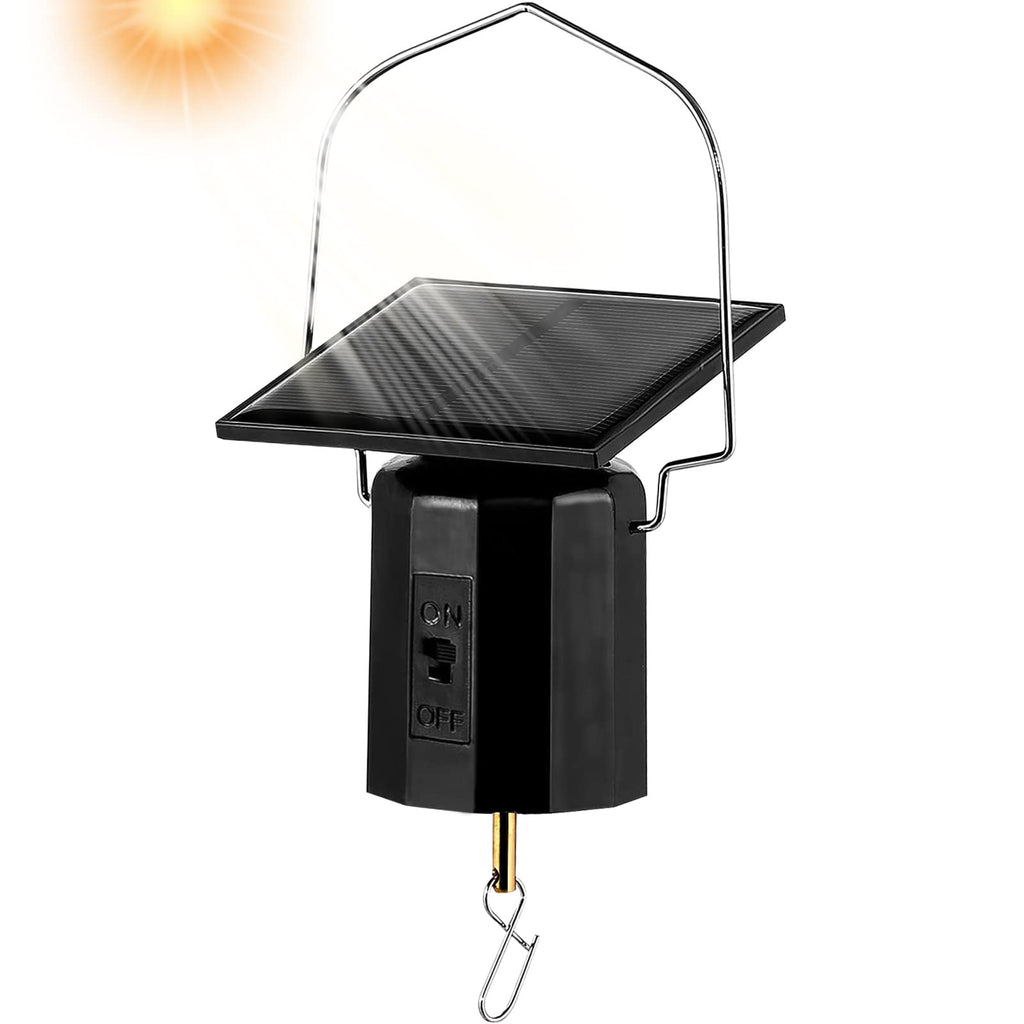 Solar Powered Wind Spinner Motor, Mobile Rotating Motor, Small Automatic Turner for Wind Chimes, Sun Catchers, Hanging Display Art Ornaments, Outdoor Solar Energy Operated Spinning Hanger