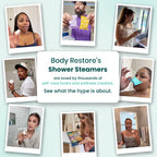 BodyRestore Shower Steamers Aromatherapy, Self Care Gifts, Relief 15 Pack