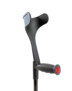 KMINA Folding Crutches of Carbon Fibre (x1 Unit), Open Cuff, Lightweight, Forearme Foldable Crutch - Made in Europe - KMINA PRO