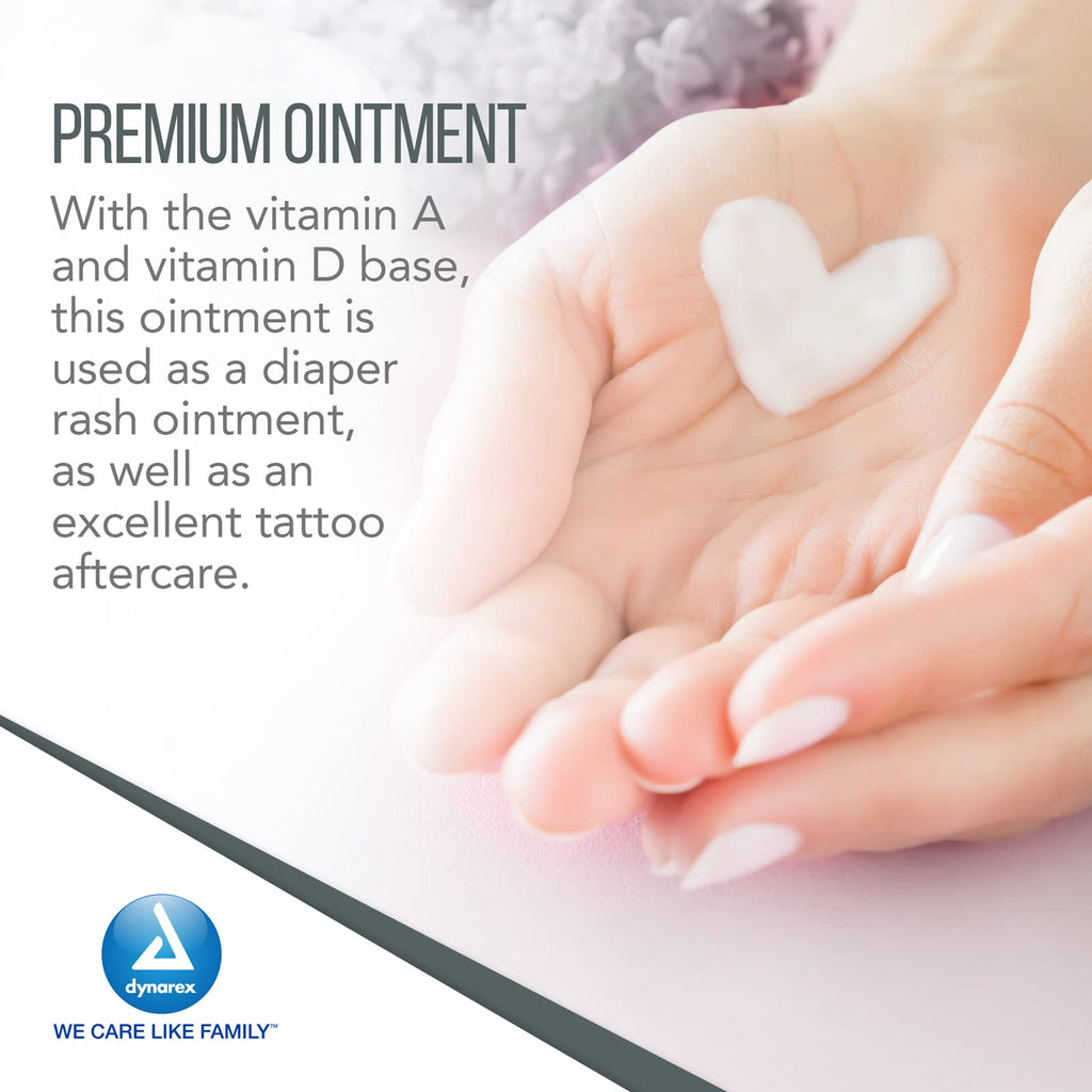 Dynarex Vitamins A&D Ointment Without Lanolin - Vitamin A and D Ointment Protectant For Minor Cuts, Burns, Diaper Rash & Dry Skin - 1 Box - 144 Packets/Box - 5g Packets (Packaging May Differ)
