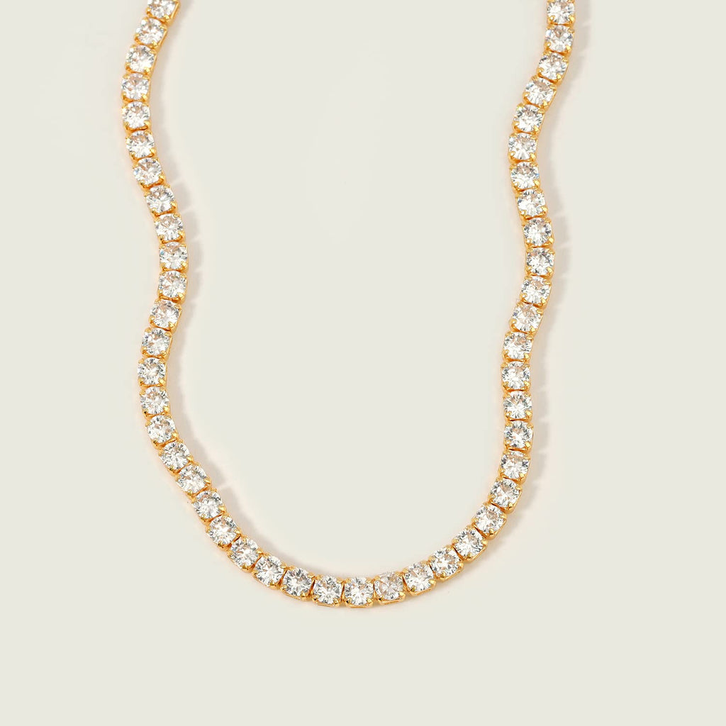 MEVECCO Round Cubic Zirconia Tennis Anklet for Women