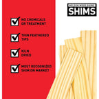 Nelson Wood Shims 8" 24 Pack - Kiln Dried Wood