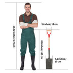 HANTOP Flat Spade Garden Shovel Edging Shovels for for Gardening and Edging