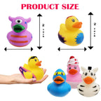 Assortment Rubber Duck Toy Duckies for Kids, Bath Birthday Gifts Baby Showers Classroom Incentives, Summer Beach and Pool Activity, 2" (50-Pack)