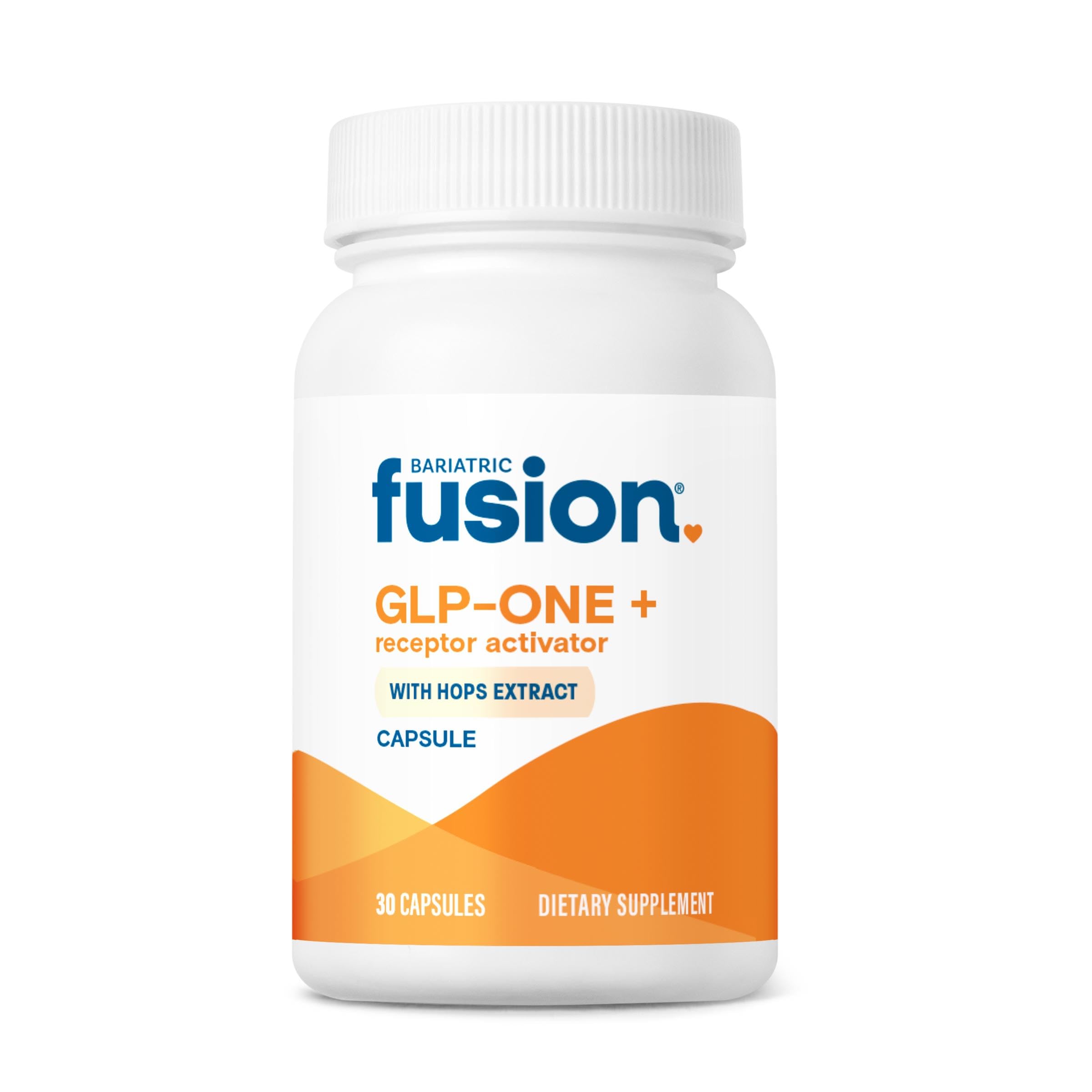 Bariatric Fusion GLP-1 Plus | GLP Activate Receptors to Feel Full Faster and Longer* | Natural Supplement with Copaiba and Hops Extract | Gluten Free and Vegan GLP1 Supplement | 30 Capsules
