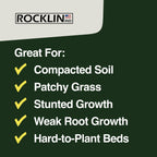 Heavy-Duty Rotary Cultivator with 2X Steel Tines for All Soil Types - Till, Aerate, Weed & Mix Soil | 60" Extra Long Handle