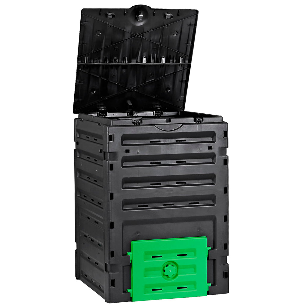 JupiterForce 120 Gallon Large Compost Bin, BPA Free Outdoor Composting Tumblers for Garden Patio, Easy Assembling, Fast Creation of Fertile Soil, Lightweight