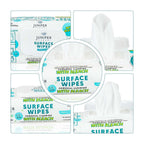 Juniper CLEAN 6 Pack Surface Cleaning Wipes with Bleach, All-Purpose Cleaner for Bathroom, Kitchen, Office, 72 Count Soft Flow, Fresh Scent, Lint Free & Durable