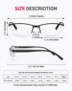 TERAISE 4PCS Fashion Anti-blue light Reading Glasses Men Women Computer Reader(2.25X)