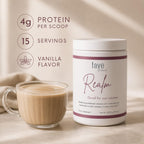 Fave the Brand Realm Functional Coffee Creamer Powder | L-Theanine, Magnesium & Hyaluronic Acid | Calm Energy, Hydration & Beauty Support | Daily Wellness Creamer