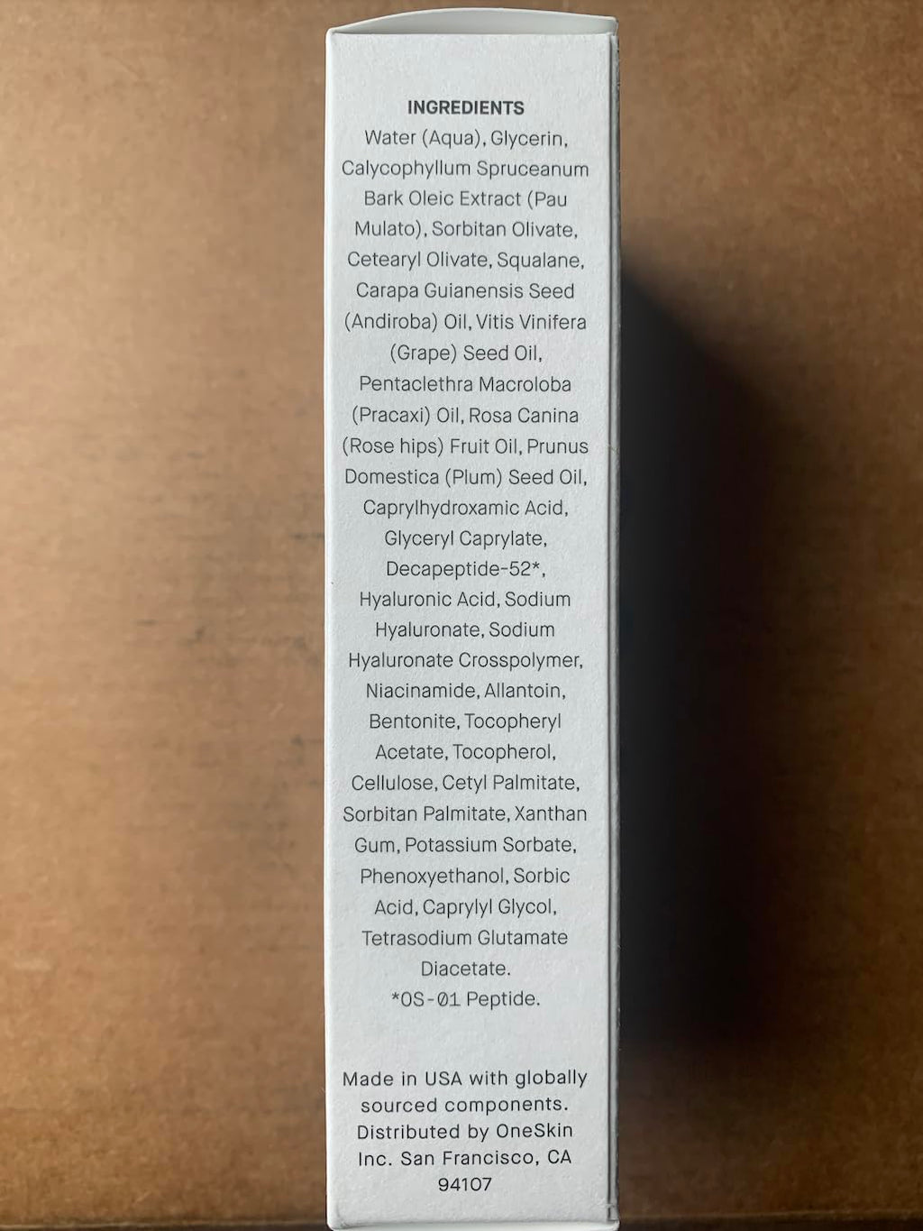 OneSkin FACE OS-01 Peptide Skin Longevity Moisturizer - Evens Skin and Reduces Fine Lines & Wrinkles, For All Skin Types Including Sensitive Skin