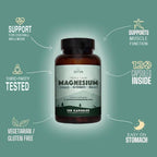 Natural Rhythm Triple Calm Magnesium 150 mg – 120 Capsules – Magnesium Complex Compound Supplement with Glycinate, Malate, and Taurate to Support Muscle, Nerve, and Cardiovascular Health