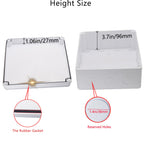 LuSumtly Junction box Dustproof Waterproof IP65 ABS Plastic Electrical Boxes, Indoor & Outdoor Electrical Power Cord Enclosure Universal Project Box DIY Case White 11.8 x 9.8 x 4.7 inch(300x250x120mm)