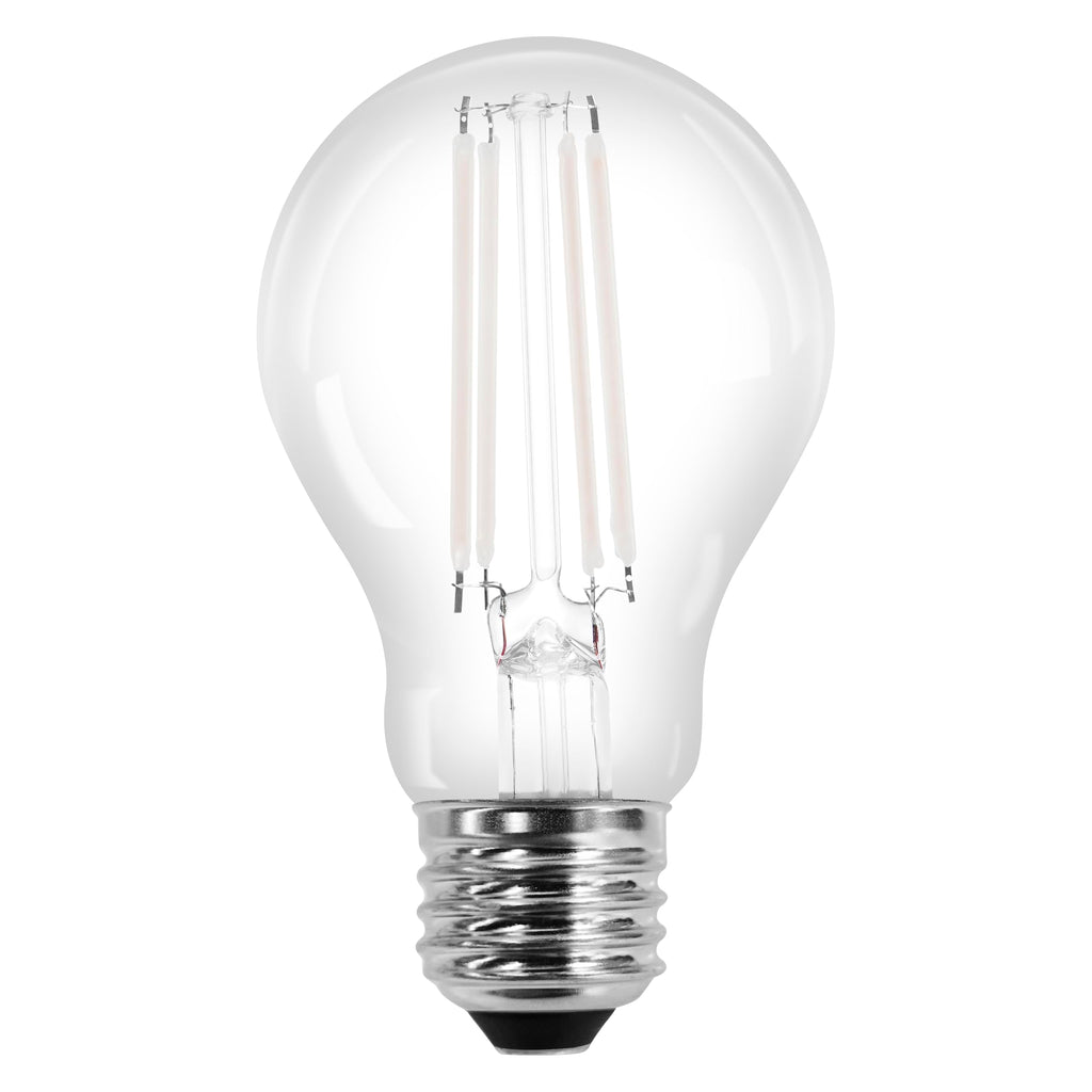 Sylvania A19 Clear LED White Filament Bulb, 6.5W, Dimmable, 800 LMS, Medium Base, 2700K, Soft White - 2 Pack (42170)