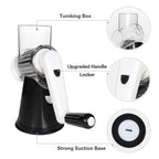 Cambom Rotary Cheese Grater Hand Crank Cheese Shredder, Black