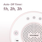 Housbay White Noise Machine with 31 High Fidelity Soothing Sounds, 5W High Power Loud Enough Speaker, Easy Volume Control, Sleep Timer, Sound Machine for Baby, Kids, Adults, Light Sleeper