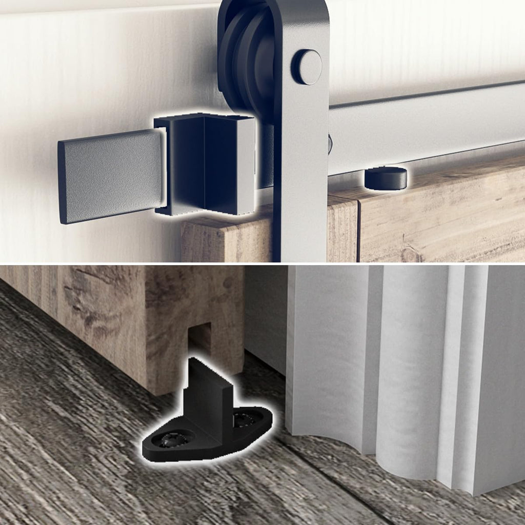 SMARTSTANDARD 6.8 FT Barn Door Hardware Kit -Fits 40" Wide Door Panel