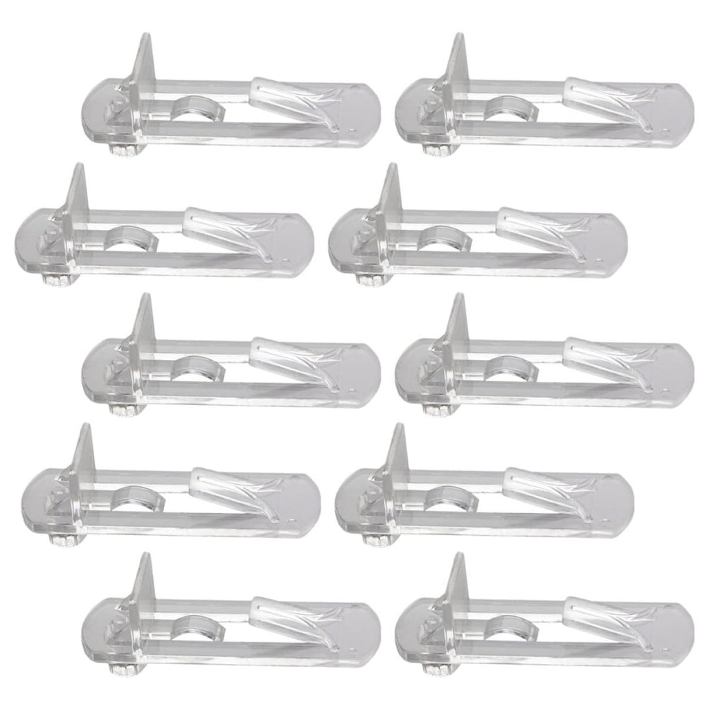 NULYLU 30pcs Plastic Shelf Support Pegs for Furniture Easy to Install Locking Shelf Pins for Cabinets Bookcases and Closets Sturdy and Clips