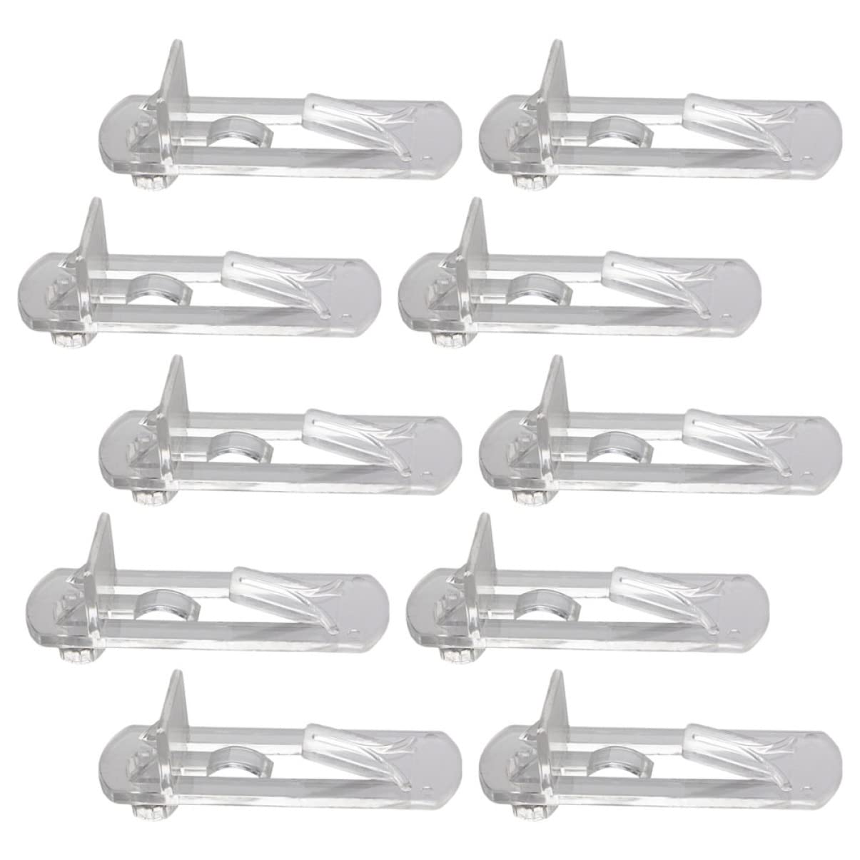 NULYLU 30pcs Plastic Shelf Support Pegs for Furniture Easy to Install Locking Shelf Pins for Cabinets Bookcases and Closets Sturdy and Clips