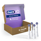 Oral-B iO Series Ultimate Clean Electric Toothbrush Replacement Brush Heads for an Oral-B Electric Toothbrush, 4 Count, White