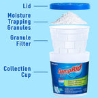 DampRid Pure Linen Refillable Moisture Absorber - 10.5oz cups - 2 pack – Traps Moisture for Fresher, Cleaner Air