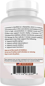 Best Naturals L-Carnosine 500 mg 100 Vcaps (100 Count (Pack of 2))
