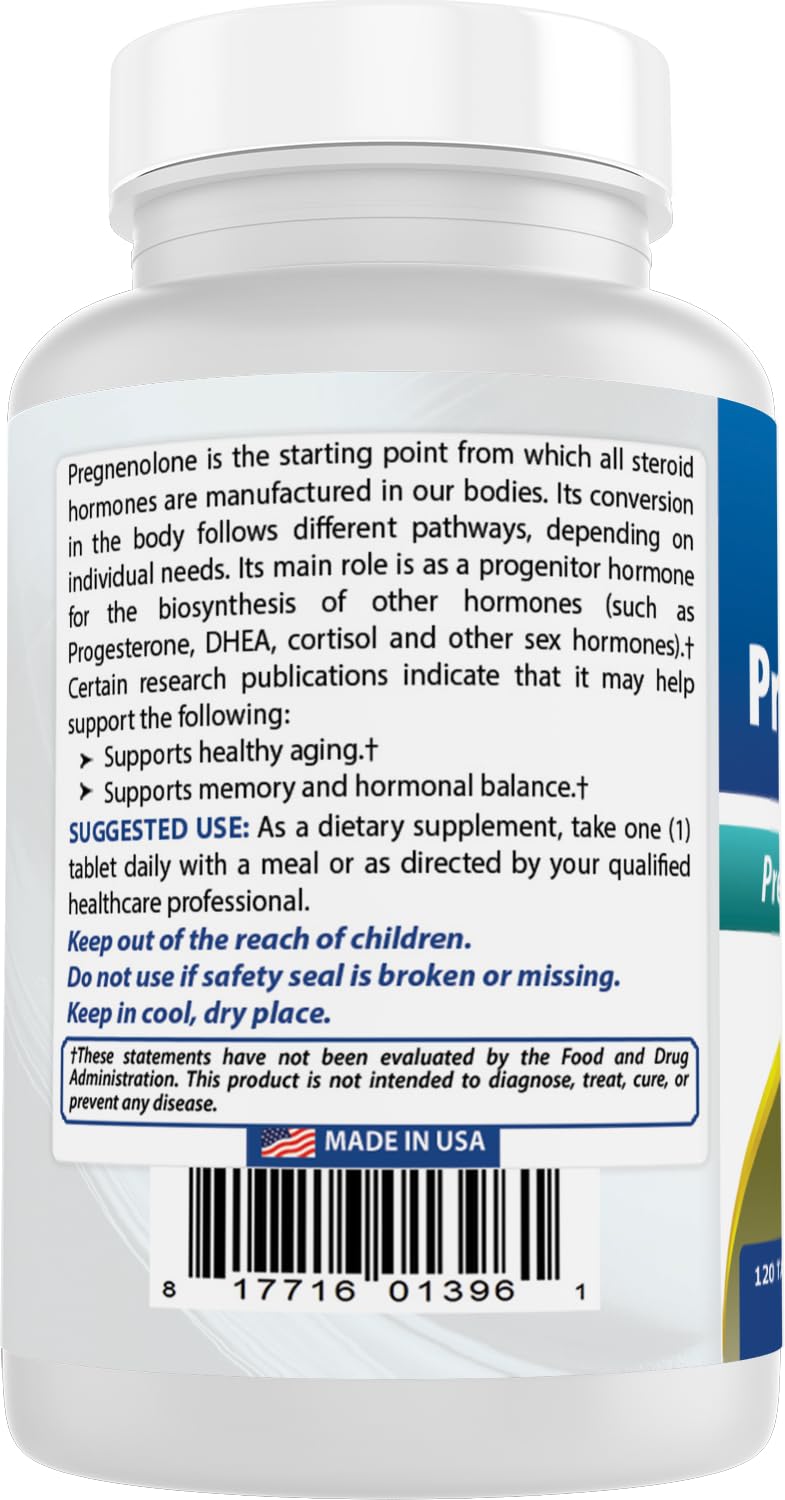 Best Naturals Pregnenolone 30 mg 120 Tablets (120 Count (Pack of 2))