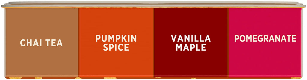 Burts Bees 100% Natural Moisturizing Lip Balm, Winter Variety Pack, Chai Tea, Pumpkin Spice, Vanilla Maple, Pomegranate, 4 Tubes of Lip Balm, 0.15 Ounce (Pack of 4)