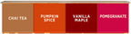 Burts Bees 100% Natural Moisturizing Lip Balm, Winter Variety Pack, Chai Tea, Pumpkin Spice, Vanilla Maple, Pomegranate, 4 Tubes of Lip Balm, 0.15 Ounce (Pack of 4)