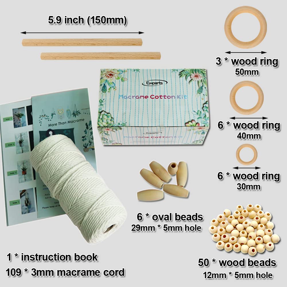 Easy Macrame Kits for Adults Beginners with Instruction Book
