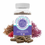 BocaHeal Purple Sea Moss + Bladderwrack Capsules | 2202mg Complete Nutrient Profile - Wildcrafted & Wildharvested Seaweed Blend for Daily Wellness – 60 Seamoss Pills & Sea Moss Capsules | Made in USA