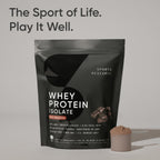Sports Research® 100% Whey Protein Isolate Dark Chocolate - U.S. Sourced Protein Powder w/BCAAs - No Artificial Flavors or Gums- Informed Sport Tested · Gluten Free - 2lb Bulk Bag, 25 Servings