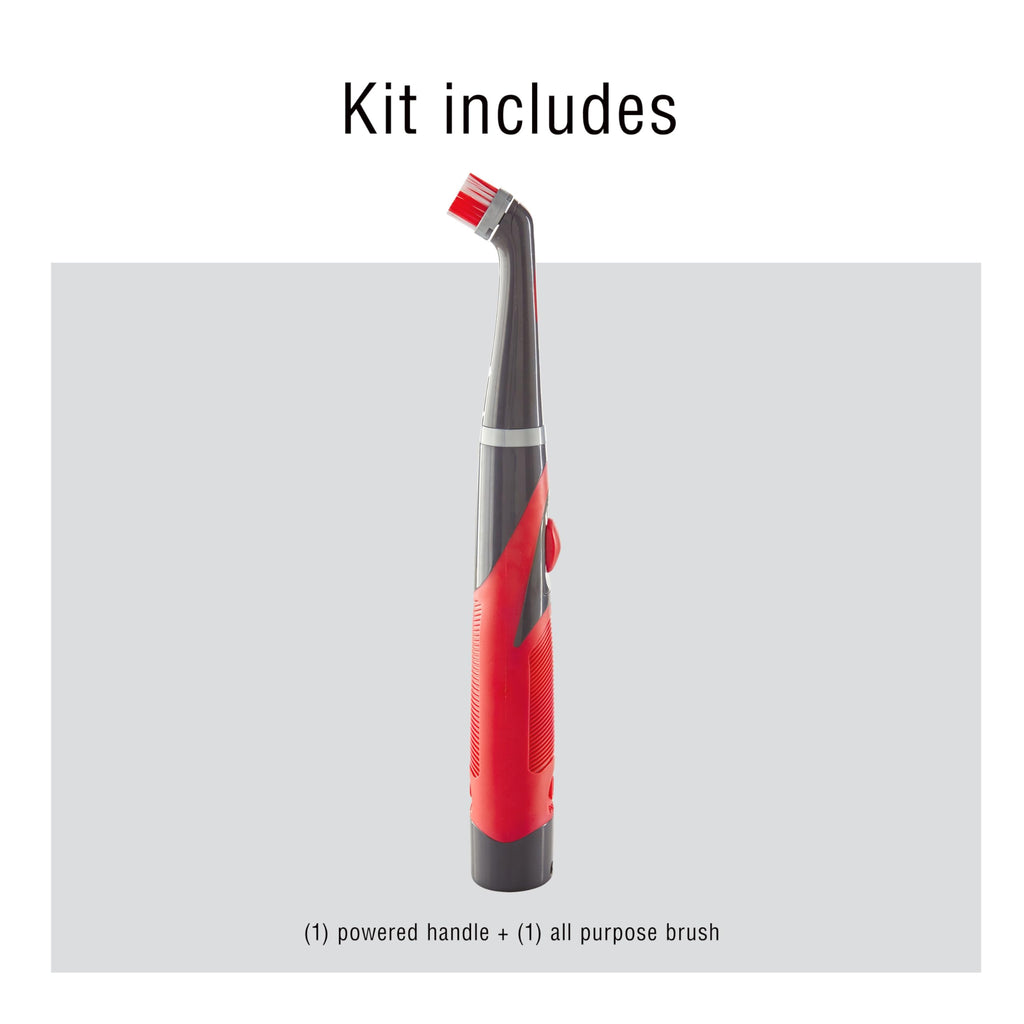 Rubbermaid Reveal Power Scrubber with Multi-Purpose Head, Cordless Electric Battery Powered Scrub Brush, Water Resistant, for Home/Kitchen/Bathroom/Grout/Tile/Shower/Tub