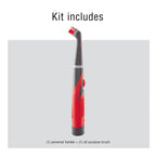 Rubbermaid Reveal Power Scrubber with Multi-Purpose Head, Cordless Electric Battery Powered Scrub Brush, Water Resistant, for Home/Kitchen/Bathroom/Grout/Tile/Shower/Tub