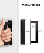 RVPEKUPE Adhesive Cabinet Handles Stick on Handle Self Stick Sliding Shower Door Handle 4-3/4" Black 8-Pack