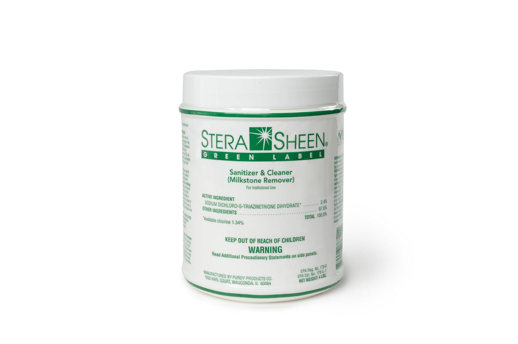 Stera Sheen 4lb Green Label Ice Machine & Ice Maker Cleaner + Sanitizer - Milkstone Remover & Descaler for Scotsman, Soft Serve Equipment, Food-Contact Surface - Restaurant-Grade (1 Pack)