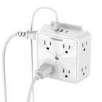 Surge Protector 8 Outlet Extender, TESSAN Multi Outlet Splitter with 3 USB Wall Charger (1 USB C), 3-Sided Multiple Plug Power Strip 1700J, Charging Station for Home Office Dorm Room Essentials